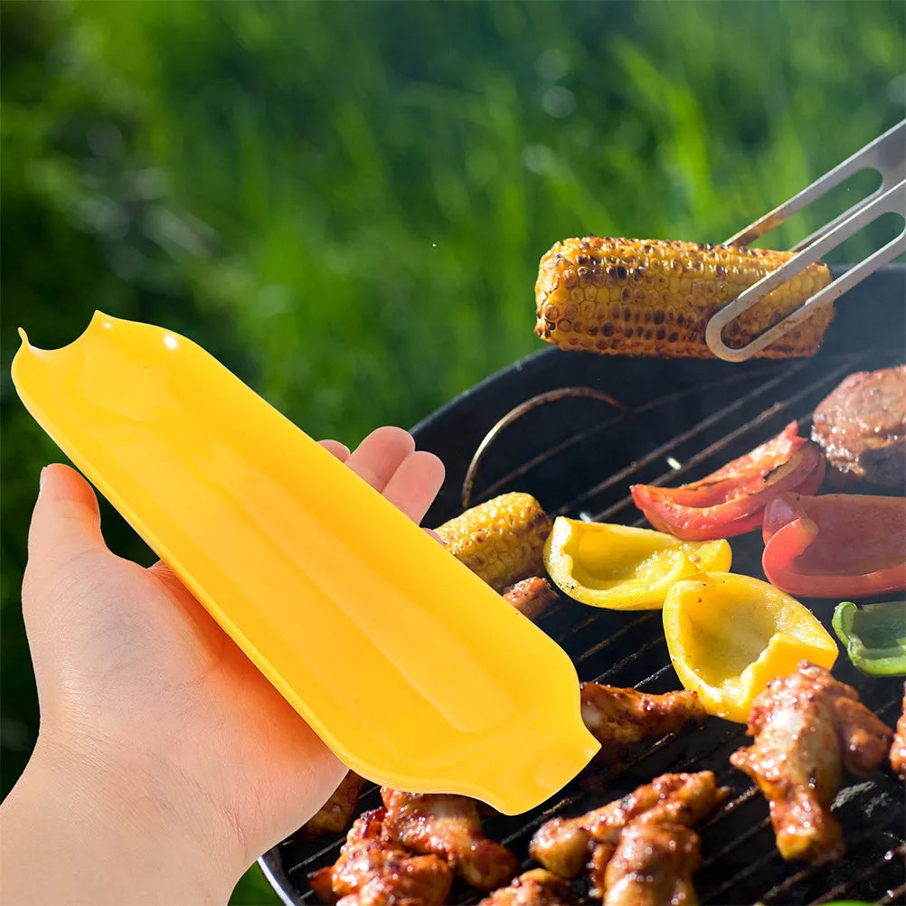 Corn Tray Plastic Serving Plates Barbecue Outdoor Parties Snacks