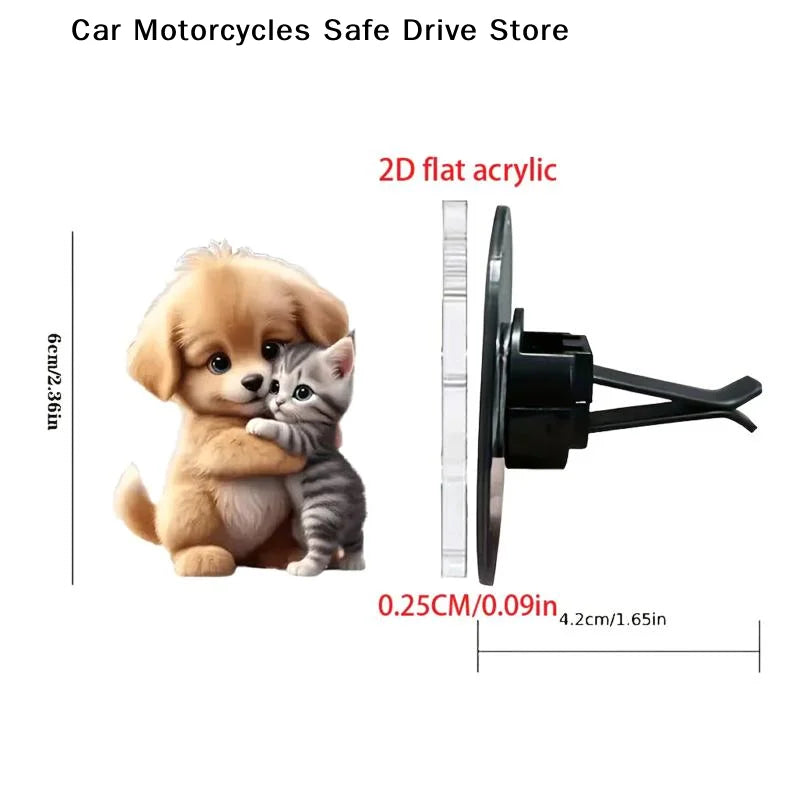 CMCar Air Outlet Cute Cat Aromatherapy Freshener Clip Automotive