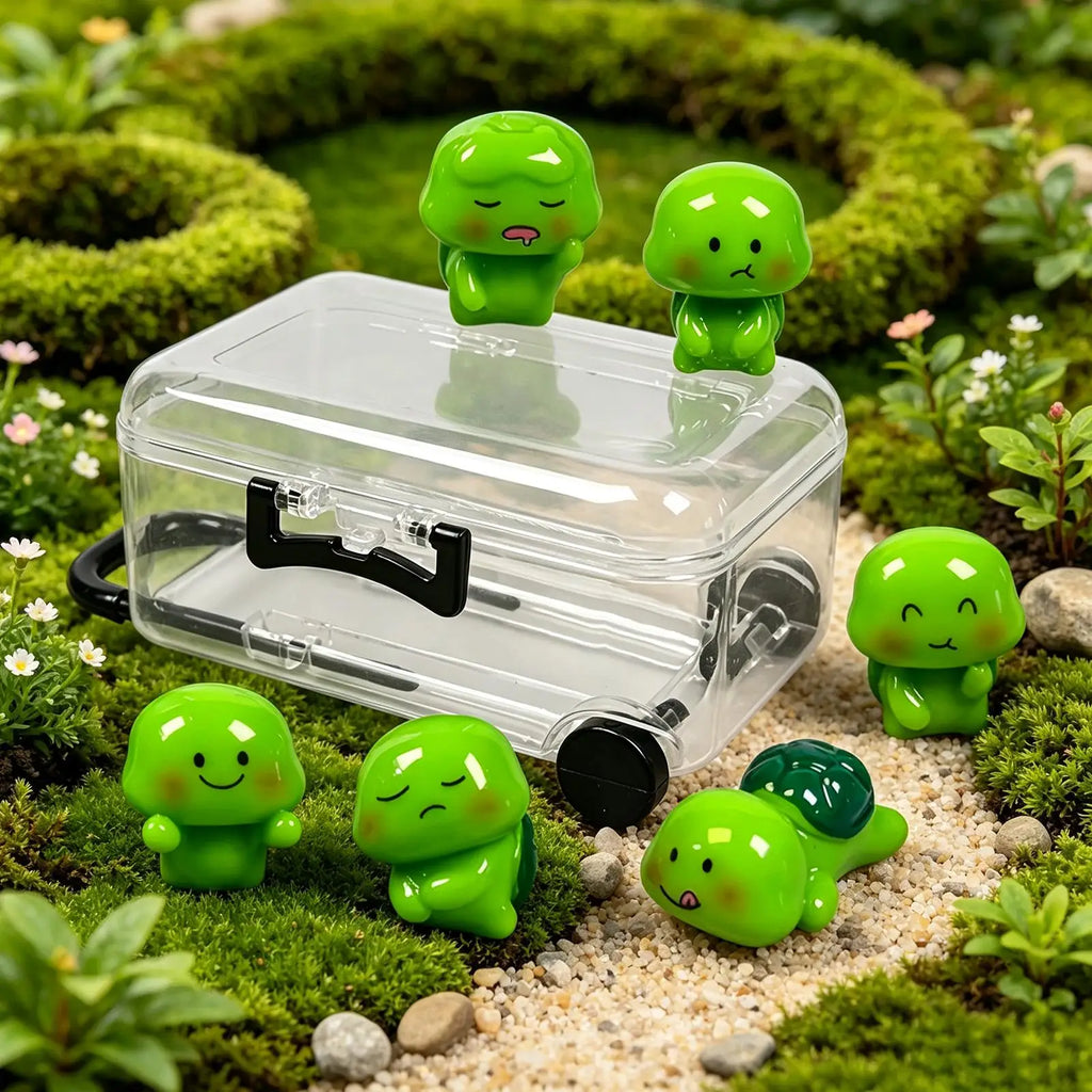 Mini Resin Turtles Tiny Animal Statues Miniature Landscape Ornament