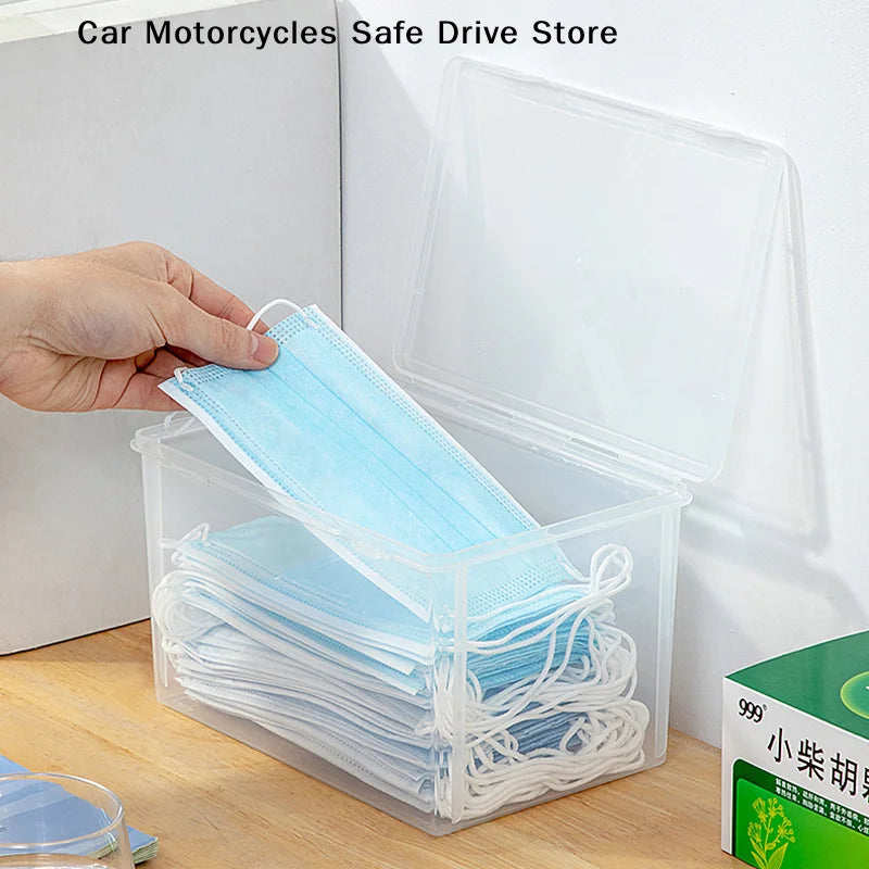 Thickened Mask Storage Box Portable Transparent Flip Drug Waterproof