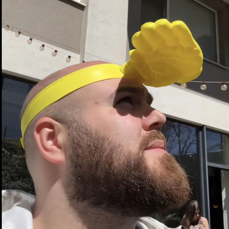 Fun 3D Printed Hand-shaped Sun Hat Creative Hand Headband Visor