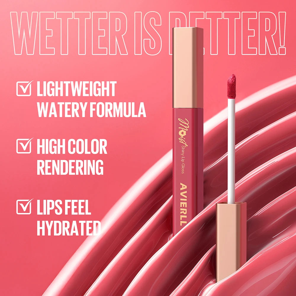 Lip Gloss Shiny Liquid Lipstick Long Lasting Moisturizing Non-sticky Zpaxo