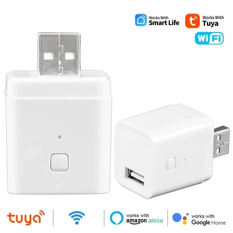 Tuya WiFi Smart Micro USB Adaptor 5V WiFi USB Power Adaptor Smart Timing Charge Plug Work With Alexa Google Home Voice Assistant Zpaxo