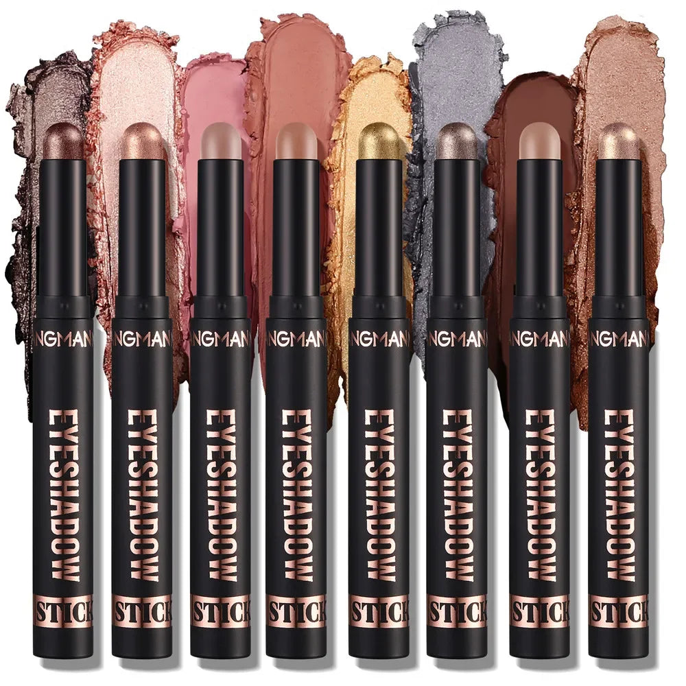 Waterproof Pearlescent Eyeshadow Pencil Stick 8 Colors Lasting Zpaxo