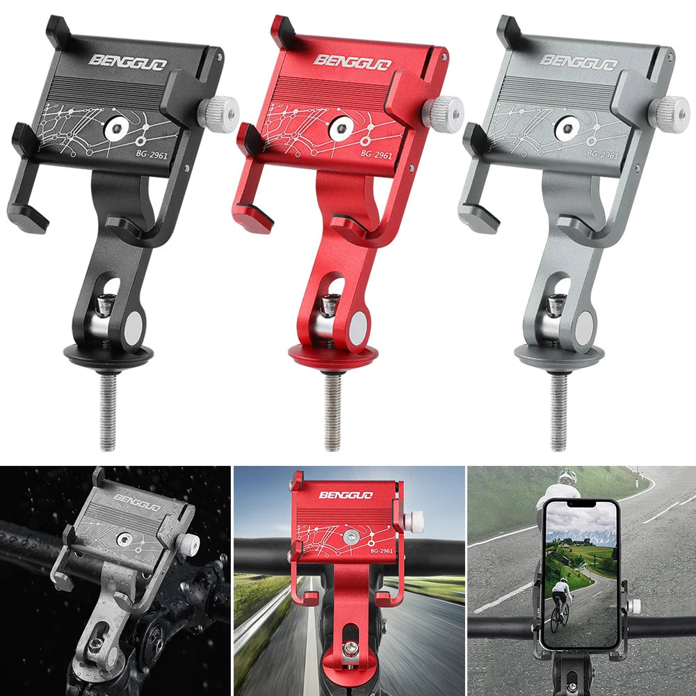 Bike Phone Holder Quick Attach/Detach Bicycle Mount Phone Holder Bicycle Headset Phone Mount for 1.97 To 3.74 in Smartphone Zpaxo