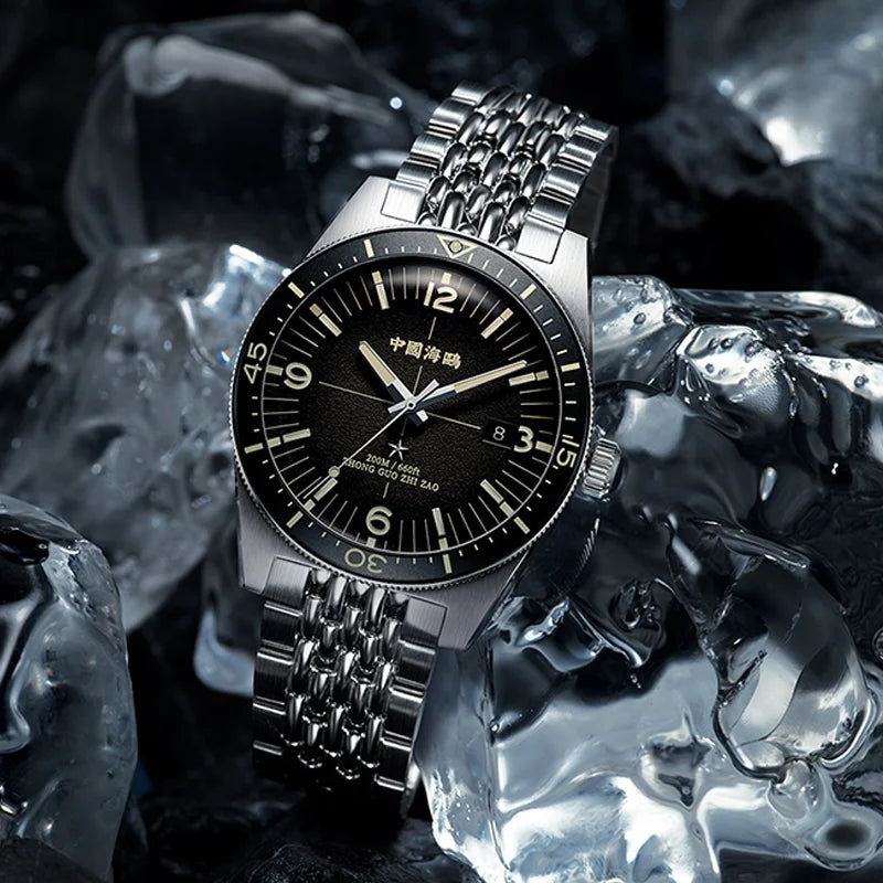 Seagull Deep Ocean Men's Automatic Mechanical Watch 200M Waterproof 316L Steel Luxury Diving Watches Sports Clock Reloj 1064 Zpaxo