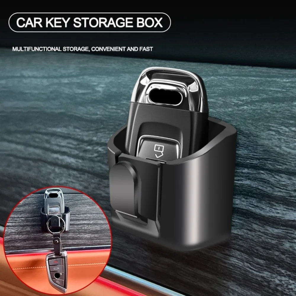 Adhesive Mount Car Key Holder Clip Hanging Hook Compact Interior Zpaxo