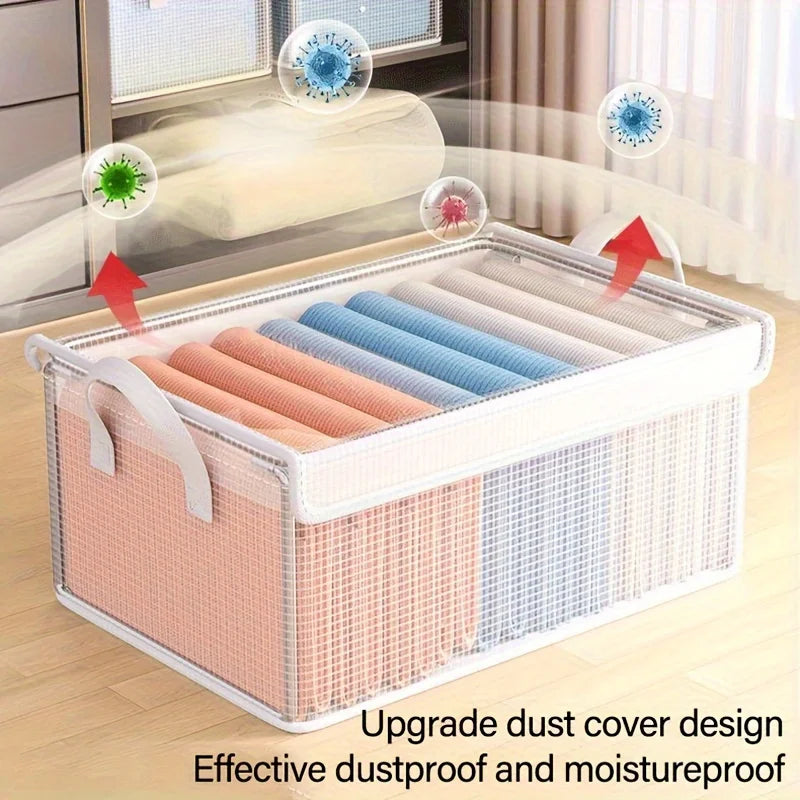 Jumbo PVC Storage Box Lid-extra Large Foldable&dustproof Organizer