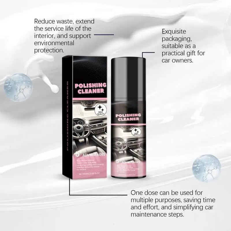 Car Interior Polish Cleaner Polishing Decontamination Maintenance