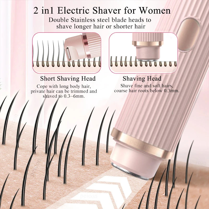 Bikini Trimmer Electric Razor Women Body Underarm Leg Shaver Female