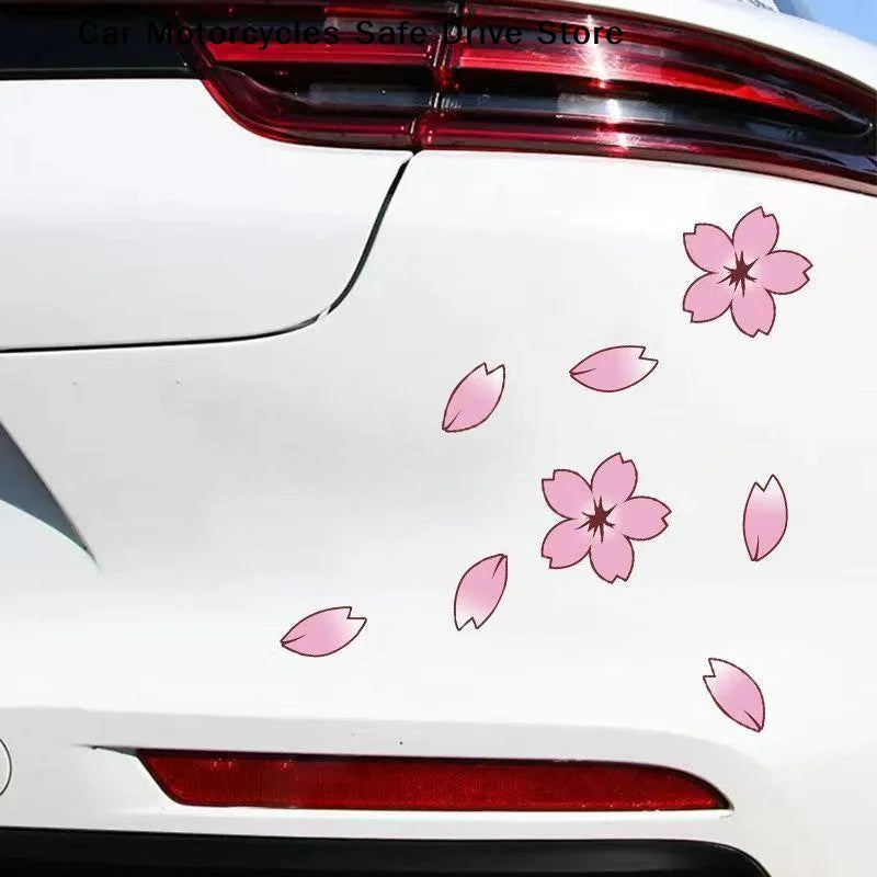 CM12 20 Bicycle Car Cherry Blossom Sticker Body Motorcycle Helmets
