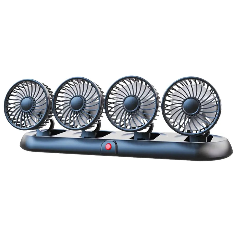 USB 12V 24V Car Cooling Fan 360 Degree Adjustable Single Dual Head Zpaxo