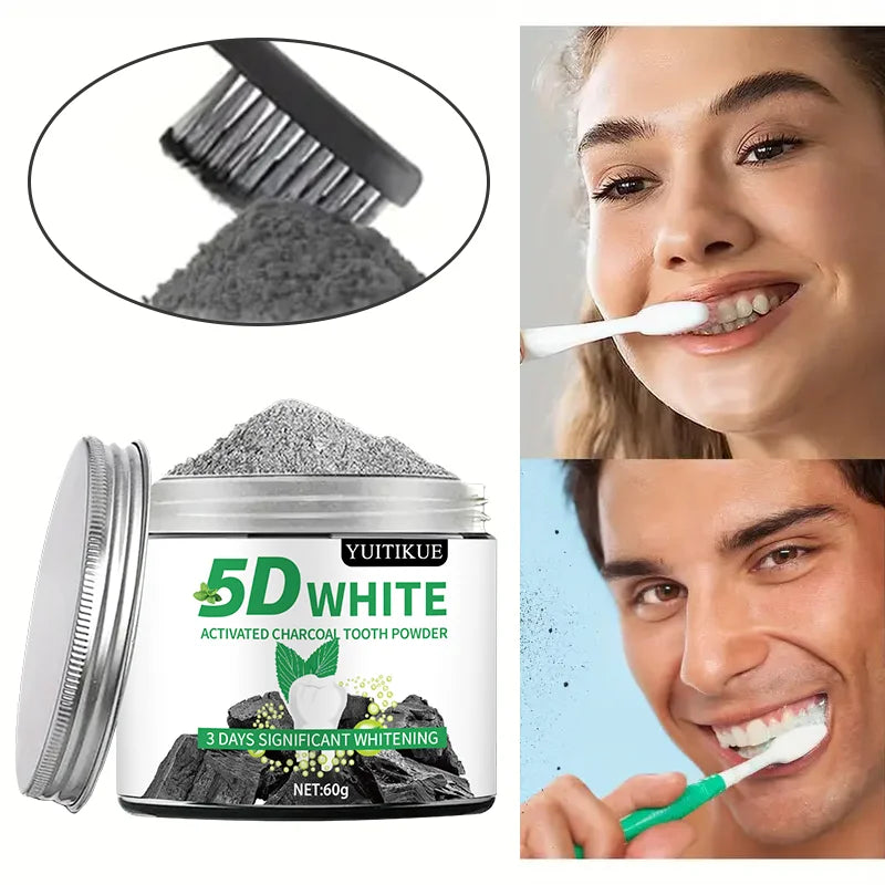 Natural Tooth Whitening Powder – Charcoal, Fresh Breath 60g Tooth Whitening Powder Zpaxo Default Title