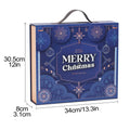 Christmas Countdown Calendar Box 24 Days Advent Snack Container Multi