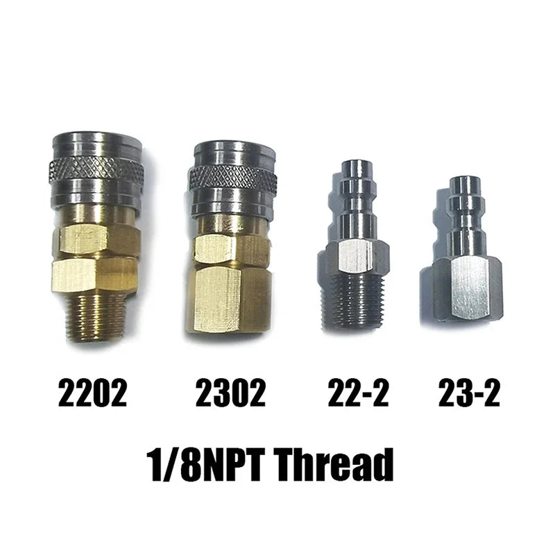 PFULTR 1/8 NPT Thread American System Foster Quick Disconnect Coupler Male Plug 22-2 Or 23-2 Female Coupler 2202, 2302 Zpaxo
