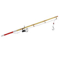 ▶1Pc 1:12 Dollhouse Miniature Fishing Tool Model Toy Dolls House Fishing Rod Pole Zpaxo 1Pcs