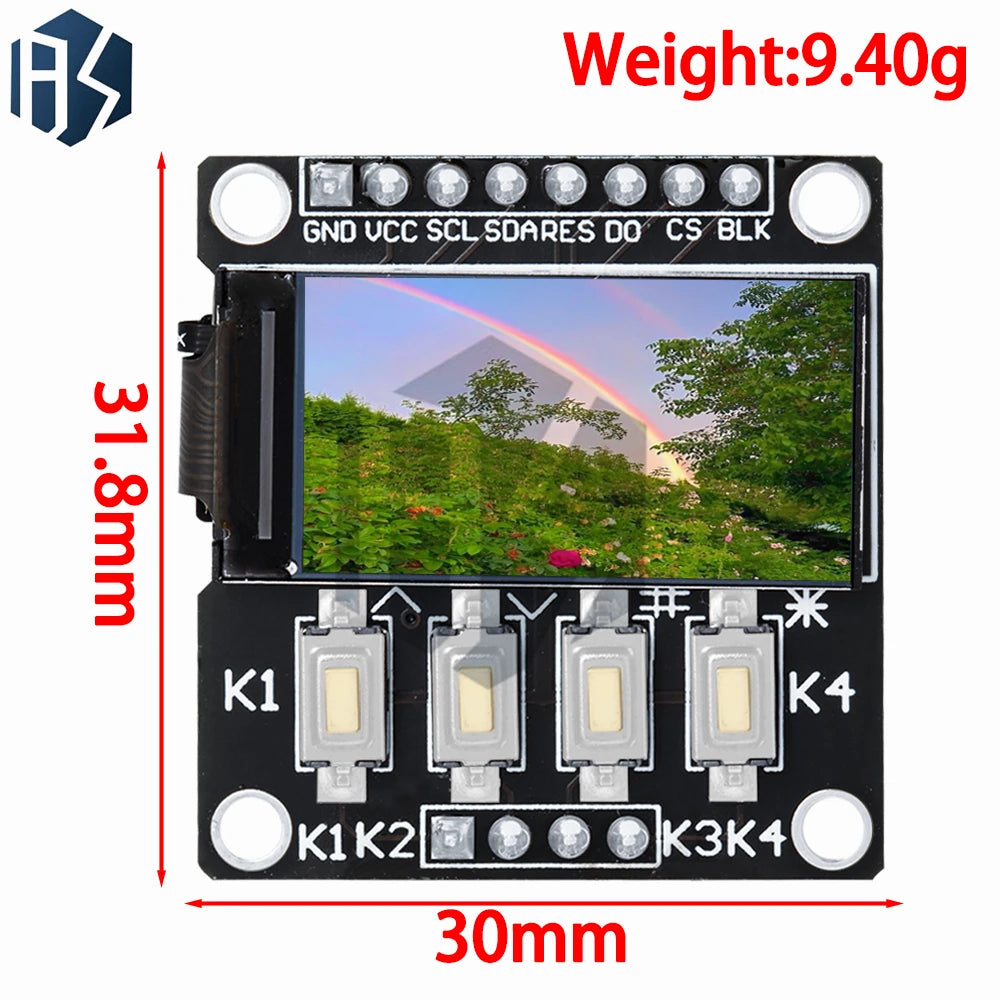 0 96 1 3 44 8 TFT Display LCD ST7735 4p Button Arduino Zpaxo