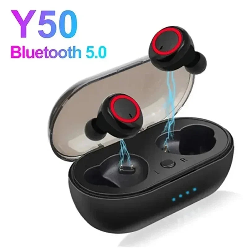 Y50 TWS Bluetooth Earphone 5 0 Wireless Headset Waterproof Deep Bass