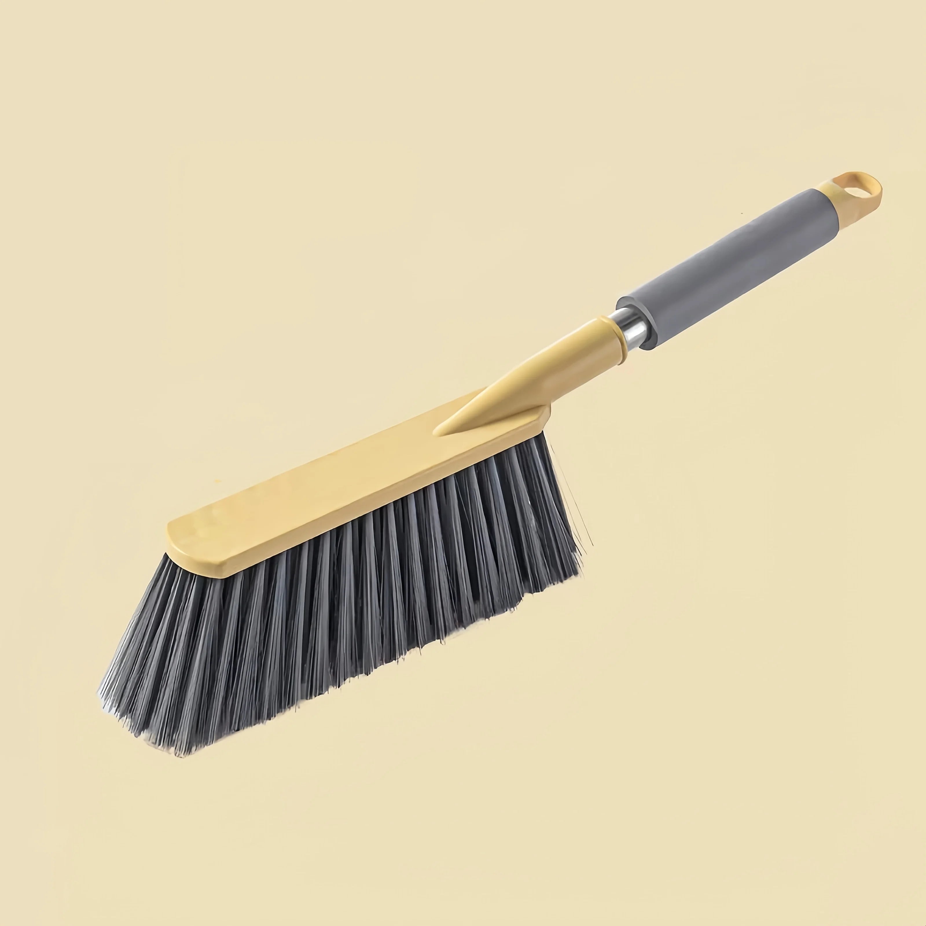Long Handle Soft Bristle Broom – Floors, Carpets & Dust Soft Bristle Broom Zpaxo Yellow