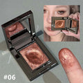 Chameleon Dark Green Eyeshadow Palette Fine Easy-To-Apply Sparkling Pearlescent Mashed Potato Eye Shadow Brightening Makeup Zpaxo 06