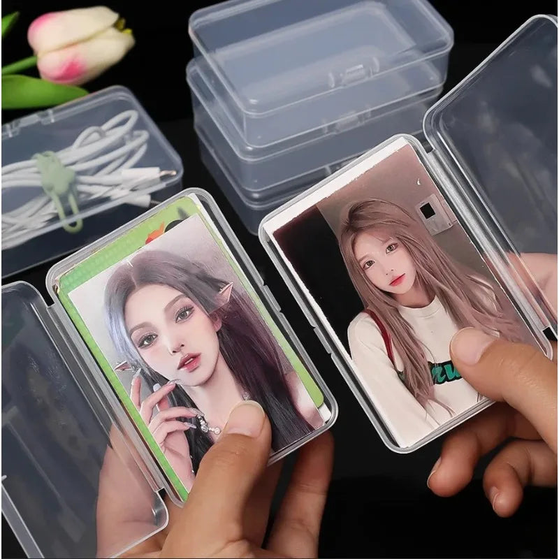 Transparent Plastic Card Boxes Waterproof Playing Holders Poker Board