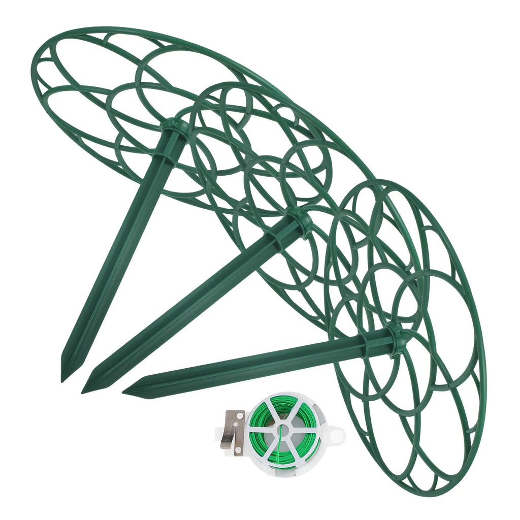 1Set Sunflower Flower Support Frame Garden Plant Support Trellis Climbing Plant Stakes Peony Tomato Rose Outdoor Zpaxo Default Title