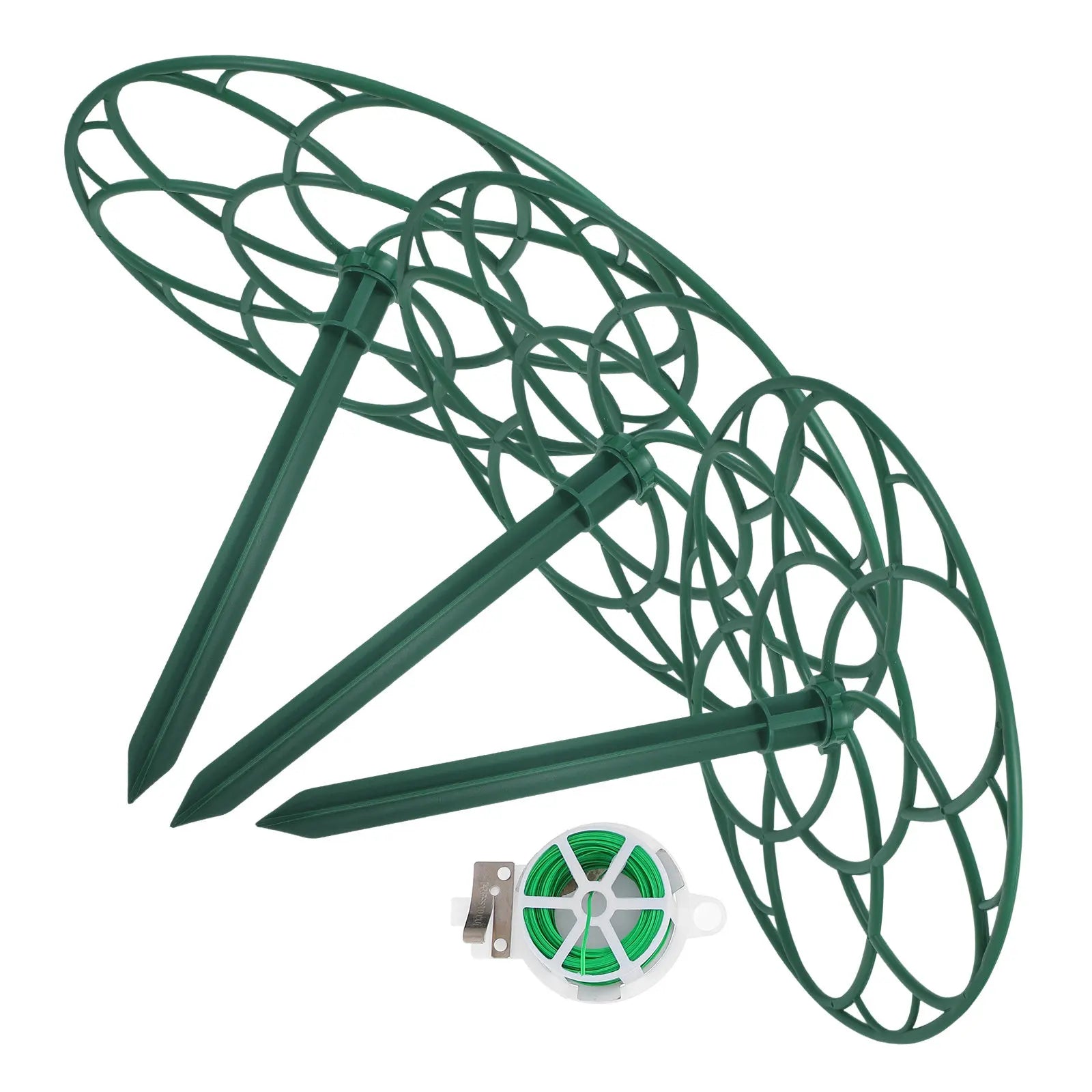1Set Sunflower Flower Support Frame Garden Plant Support Trellis Climbing Plant Stakes Peony Tomato Rose Outdoor Zpaxo Default Title