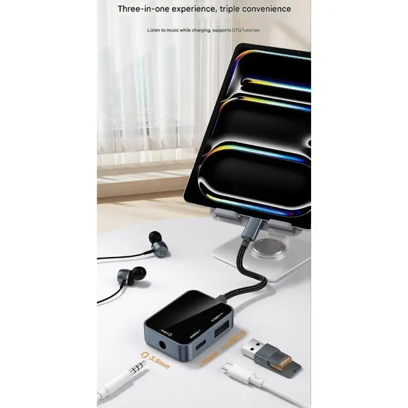 652F Small USB C Center Universal Sound Output Fast Charging File Zpaxo