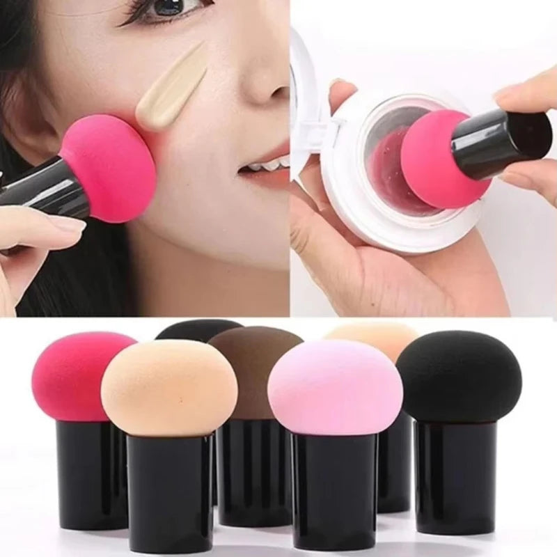 Mushroom Head Makeup Sponge Puff with Cap | Powder & Foundation