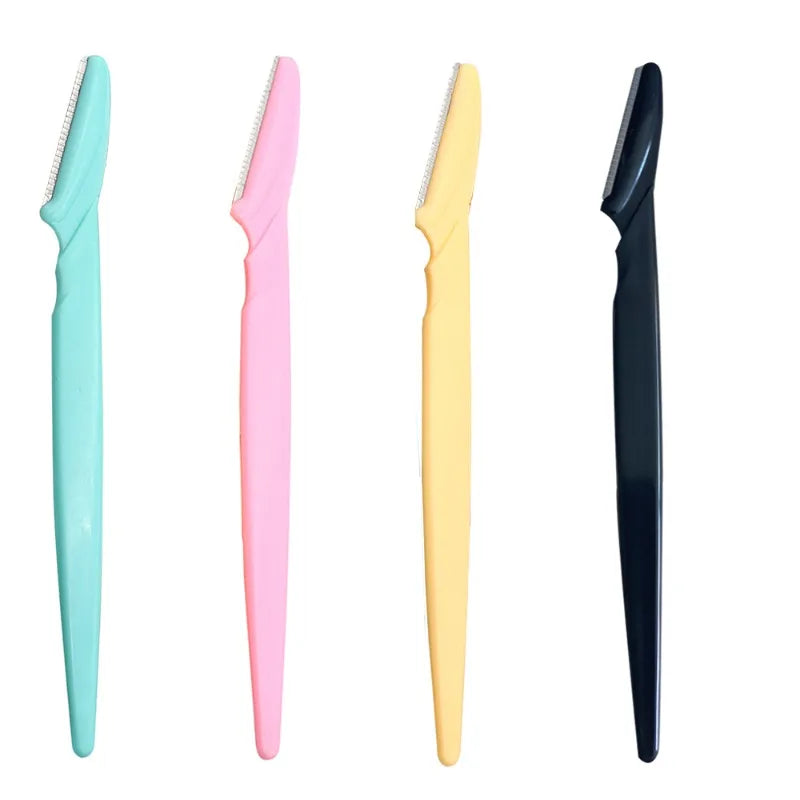 Folding Eyebrow Razor Women Multipurpose Eye Brow Shaping Shaver Zpaxo 4Pcs Colorful