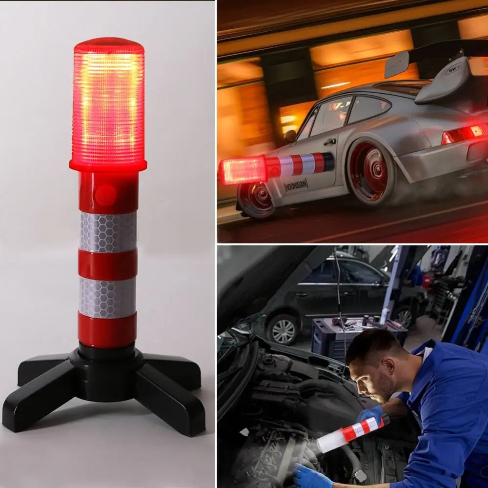 LED Light Warning Visibility Detachable Stand Safety Strobe Zpaxo
