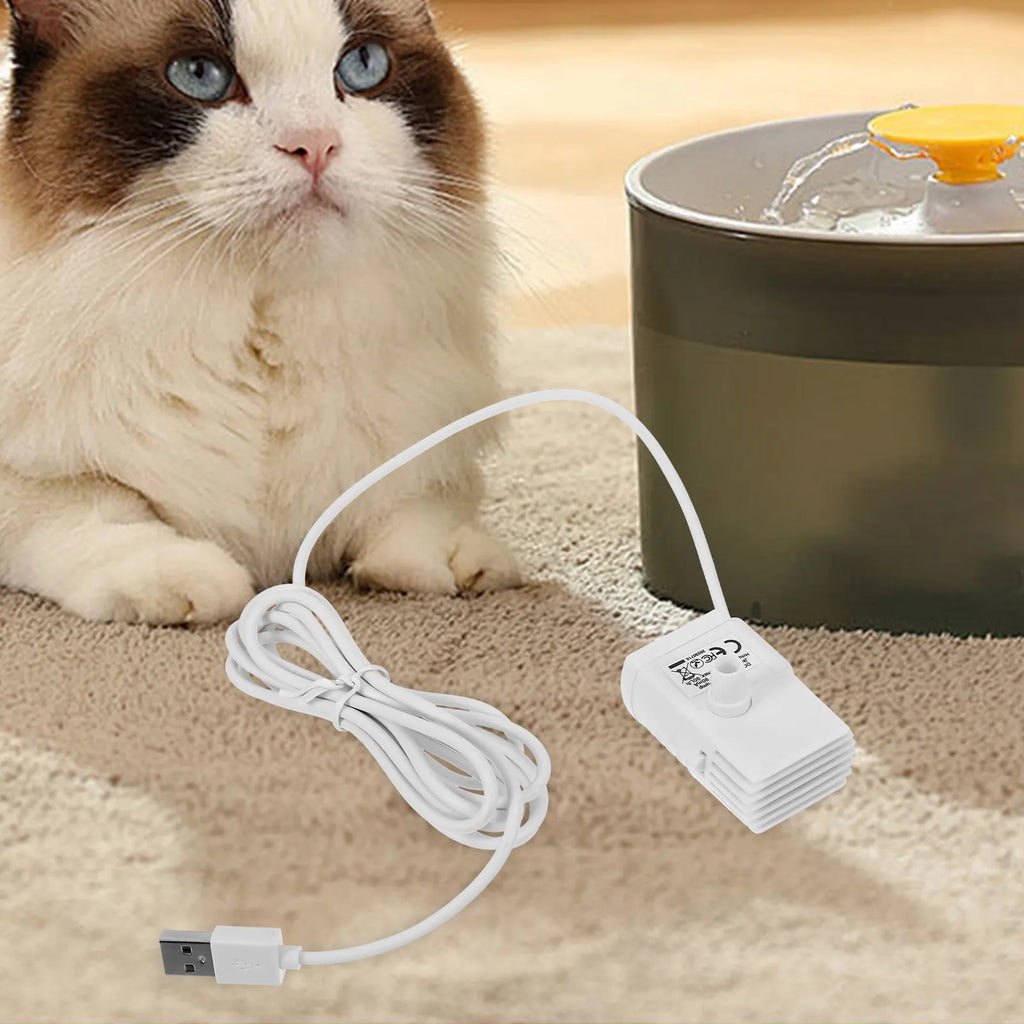 Ultra Silent Submersible Water Pump Pet Cat Fountain Fish Tank