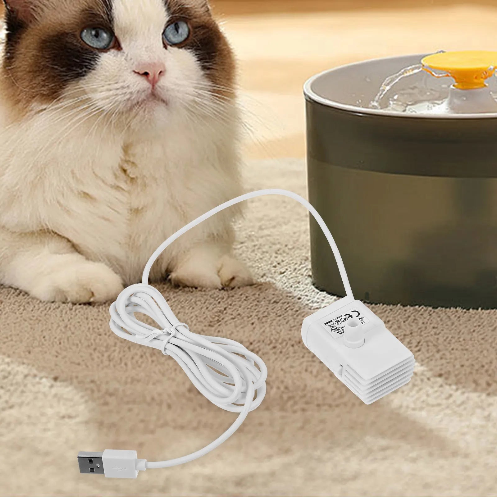 Ultra Silent Submersible Water Pump Pet Cat Fountain Fish Tank