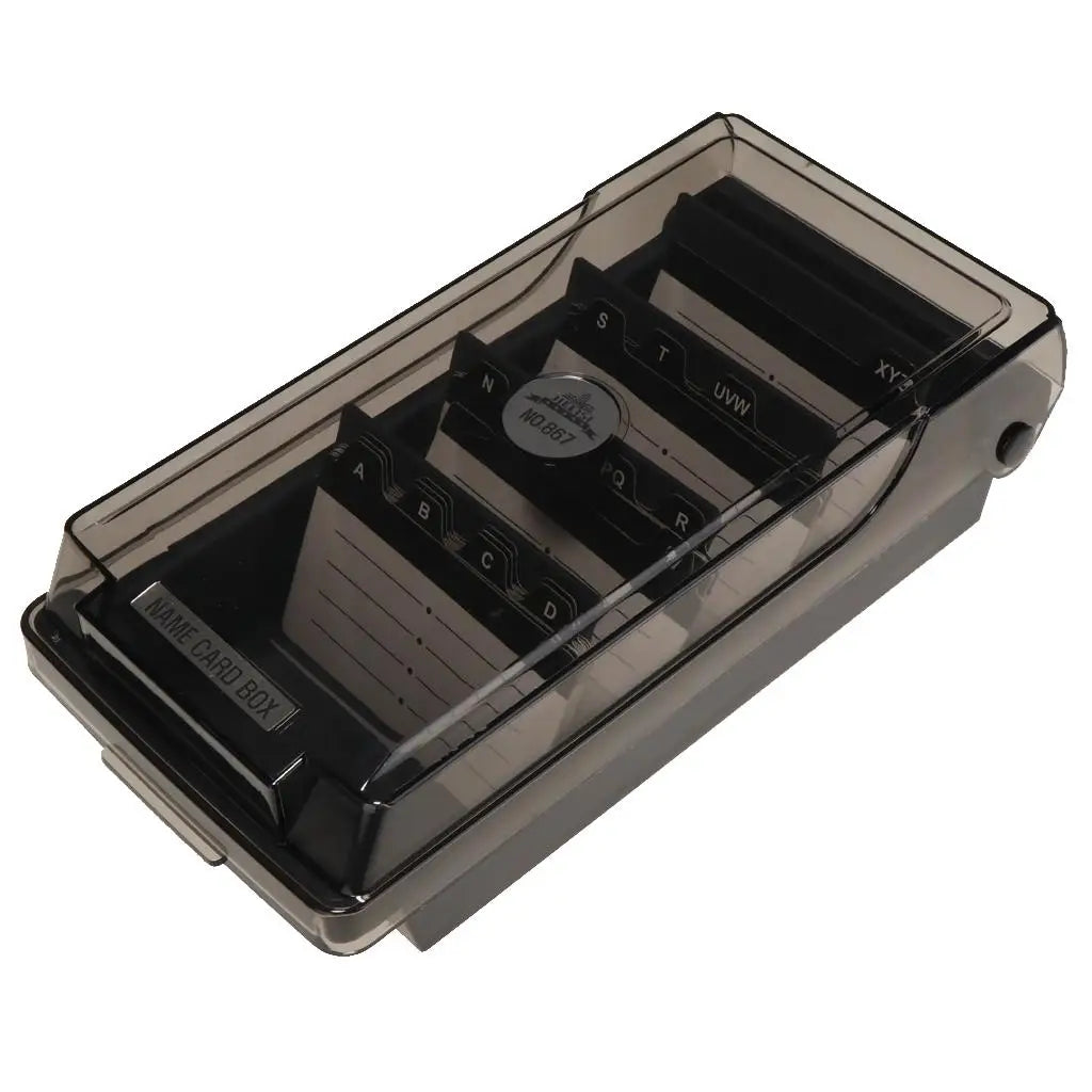Business Card Holder, Organizer with Dividers & Index Tabs (500 Cards), Great Desktop File Holder Organizer Zpaxo