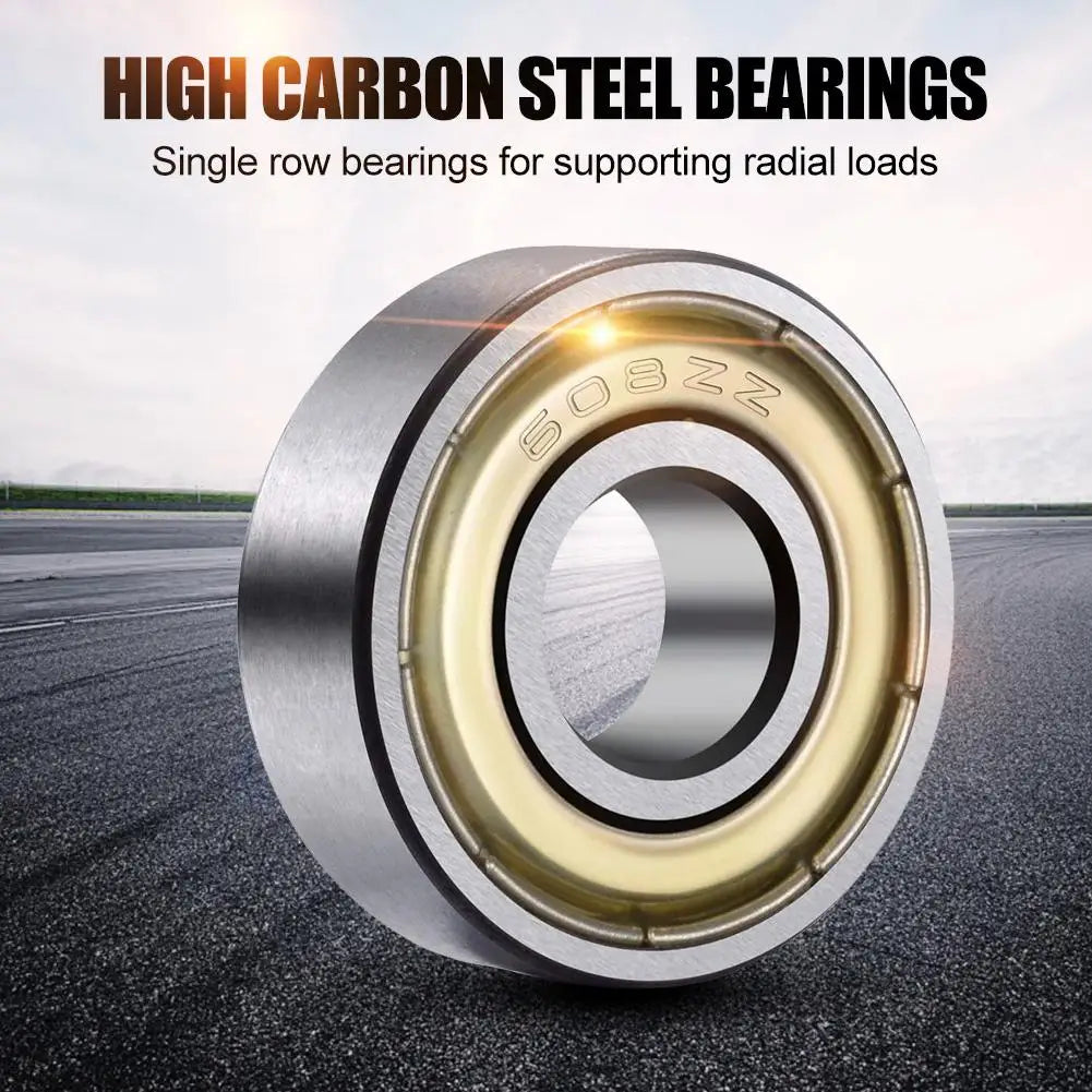 608ZZ Deep Groove Ball Bearing Carbon Steel Skateboard Bearings
