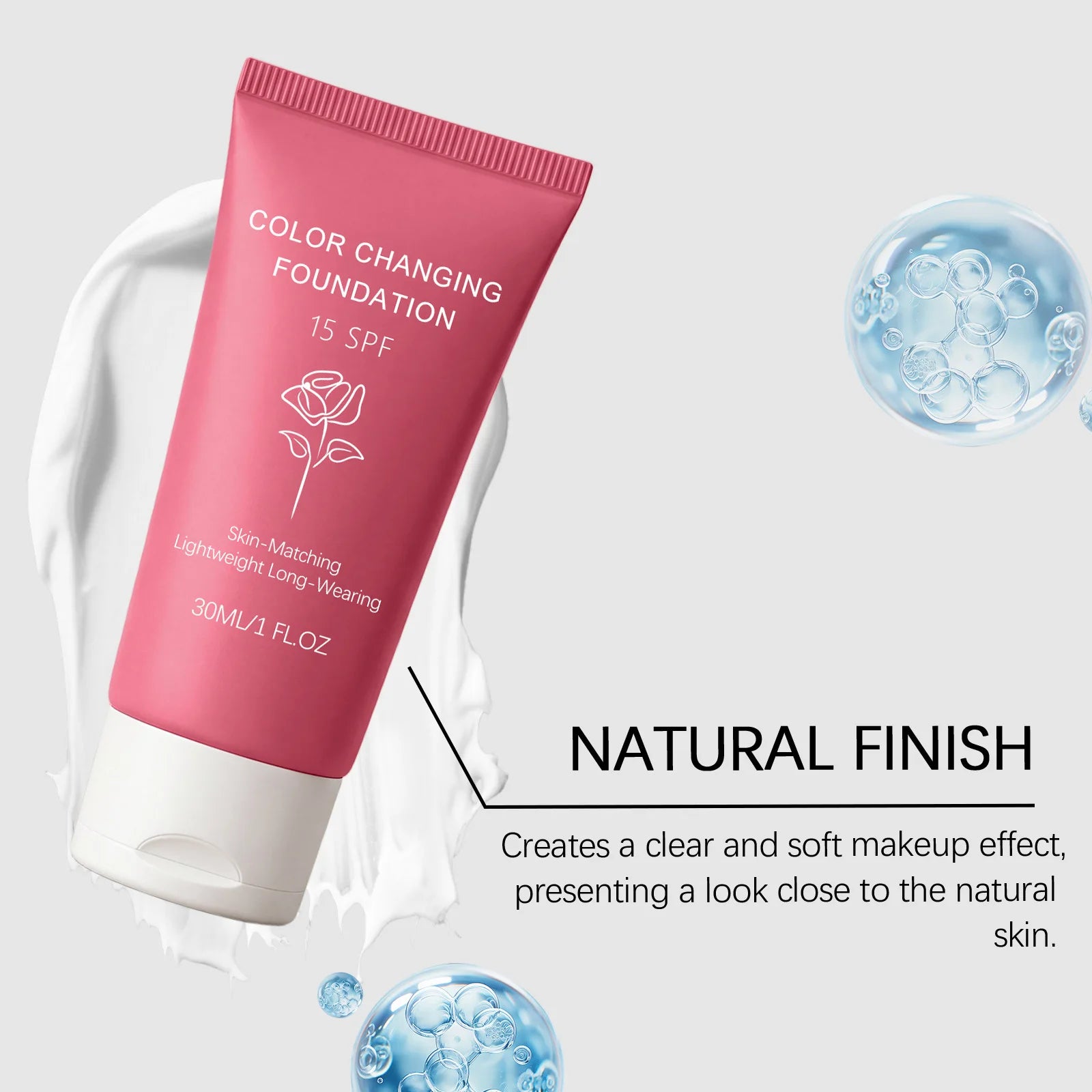 Color Changing Foundation Lotion SPF 15 | Hydrating Natural Coverage Foundation Lotion Zpaxo
