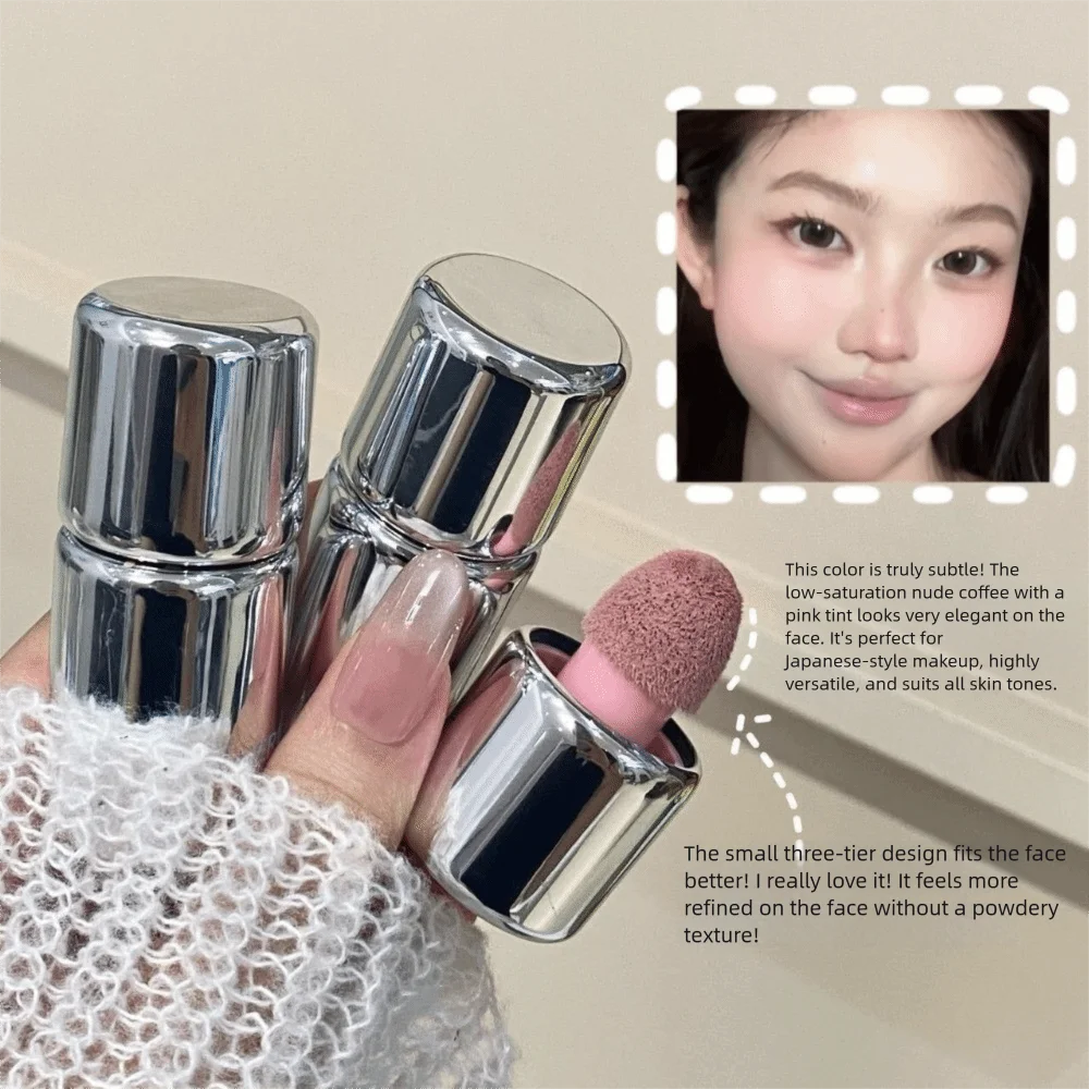 New Moisturizing Liquid Blush Multifunction Longlasting Jelly Color Blushes with Sponge Head Blush Lotion Brighten Face Zpaxo