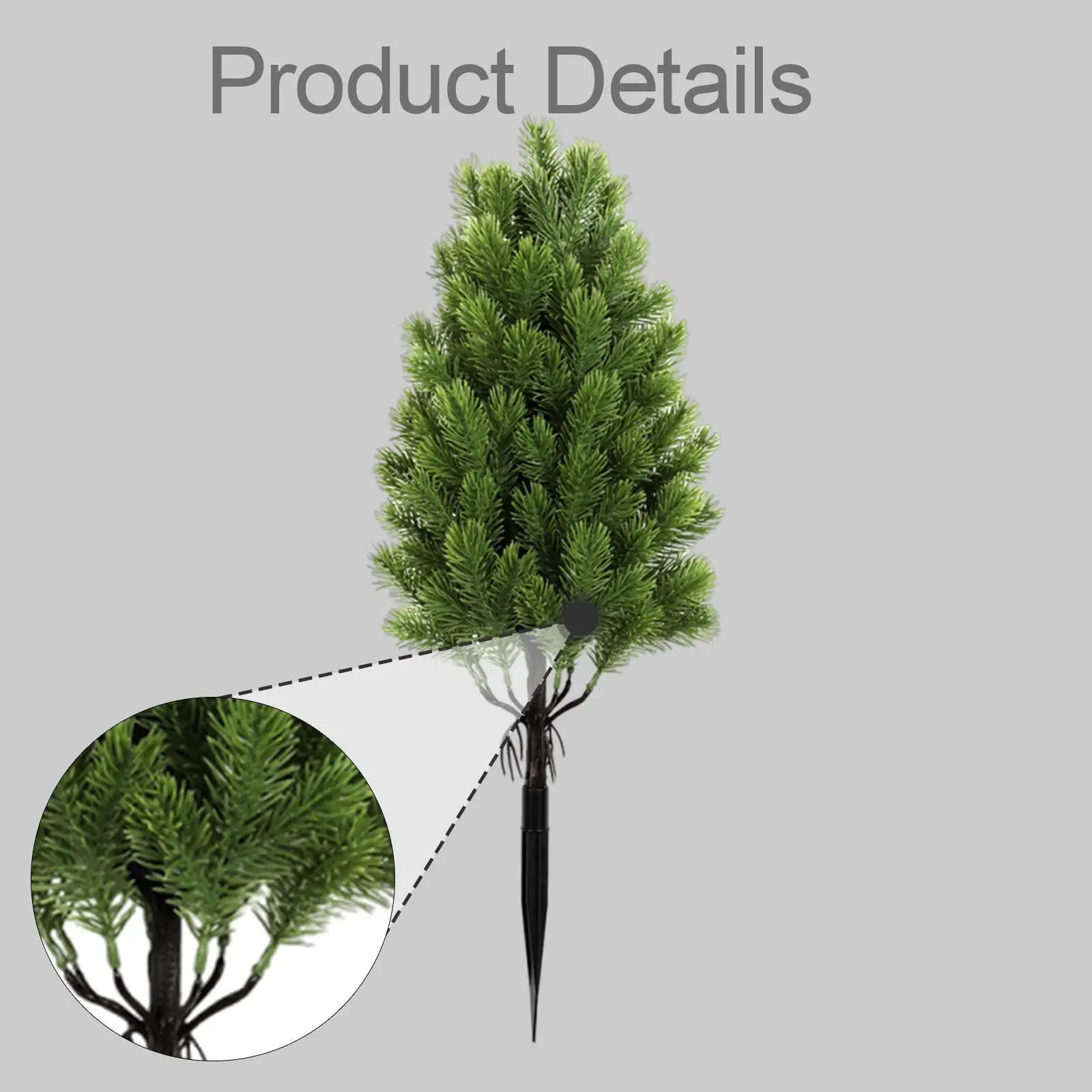 Garden Artificial Topiary Tree Ground Stake Realistic Outdoor Zpaxo