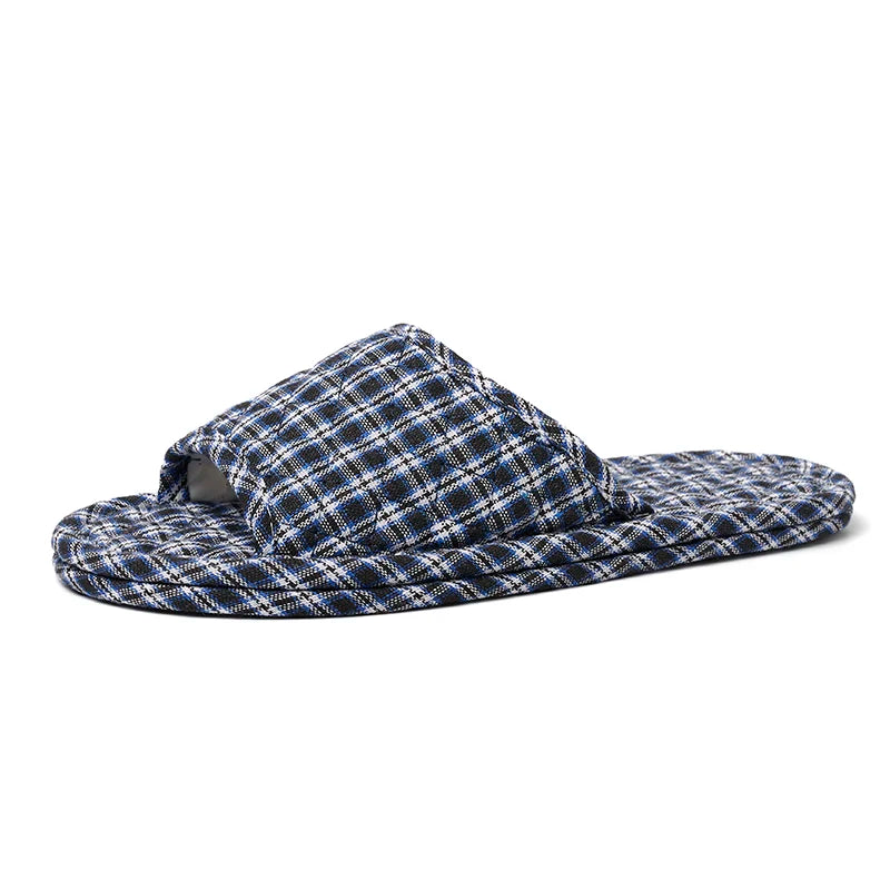 Women Slippers Lightweight Home Shoes Antislip Soft Indoor Fabric Zpaxo Blue 37