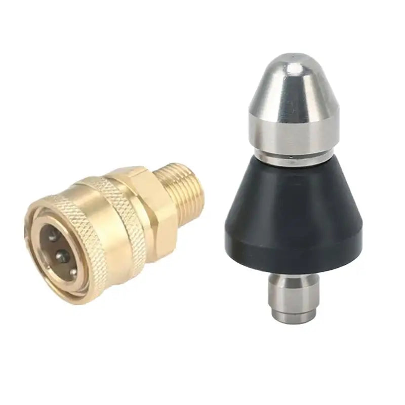 1PC Mini Sewer Jetter Nozzle With 1/4'' Quick Connect Drain Cleaning Nozzle Tips Kit For Drain Jetting Hose High Quality Zpaxo A1