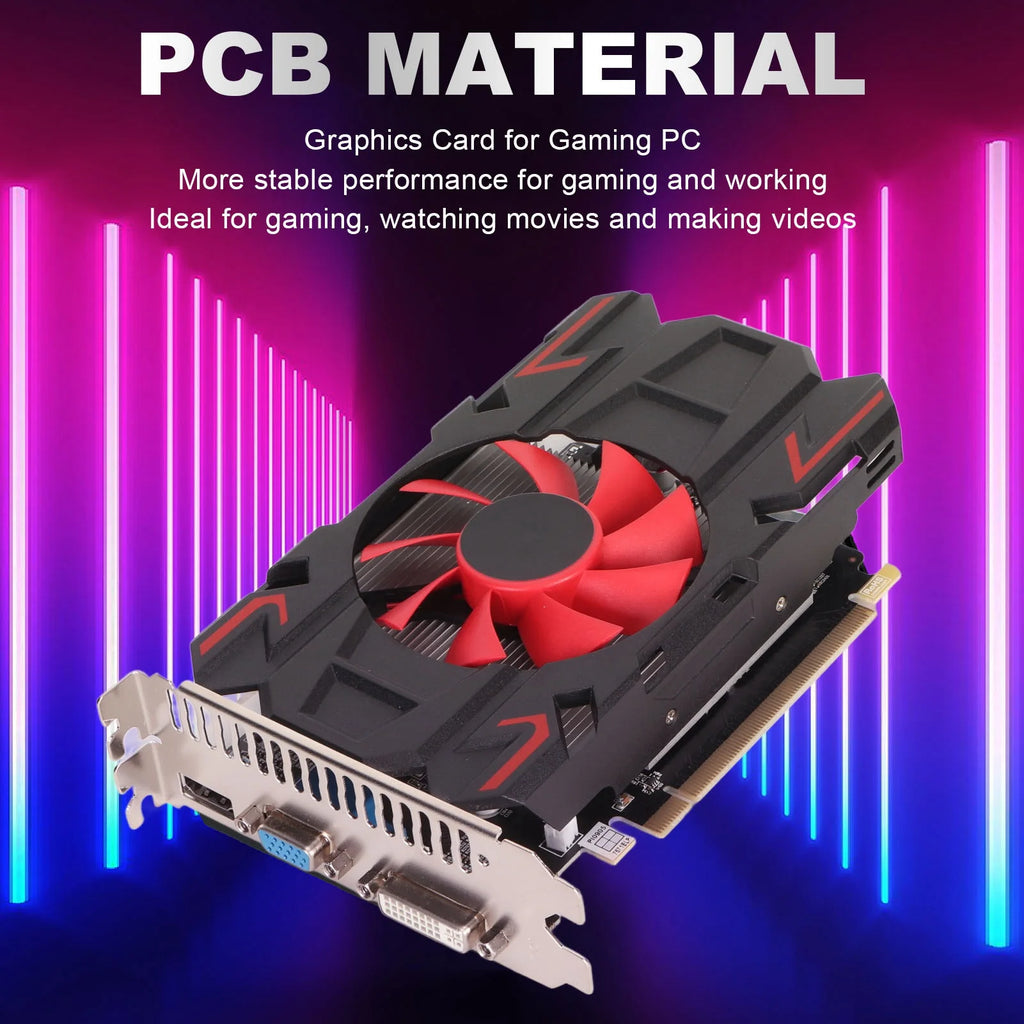 Gaming Graphics Card HD7670 4GB DDR5 128bit Support 2560x1600 Easy