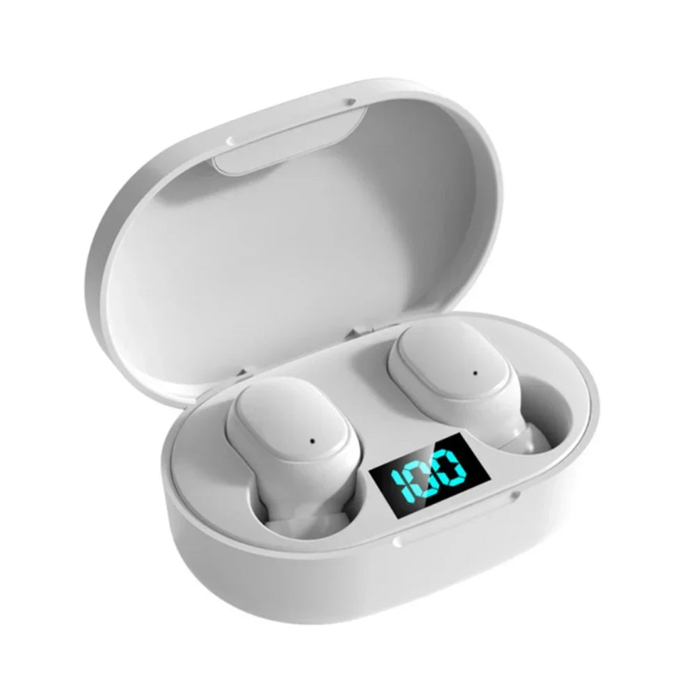 E6S Wireless Earbuds Noise Canceling Waterproof Ear Buds In-ear Zpaxo WHITE
