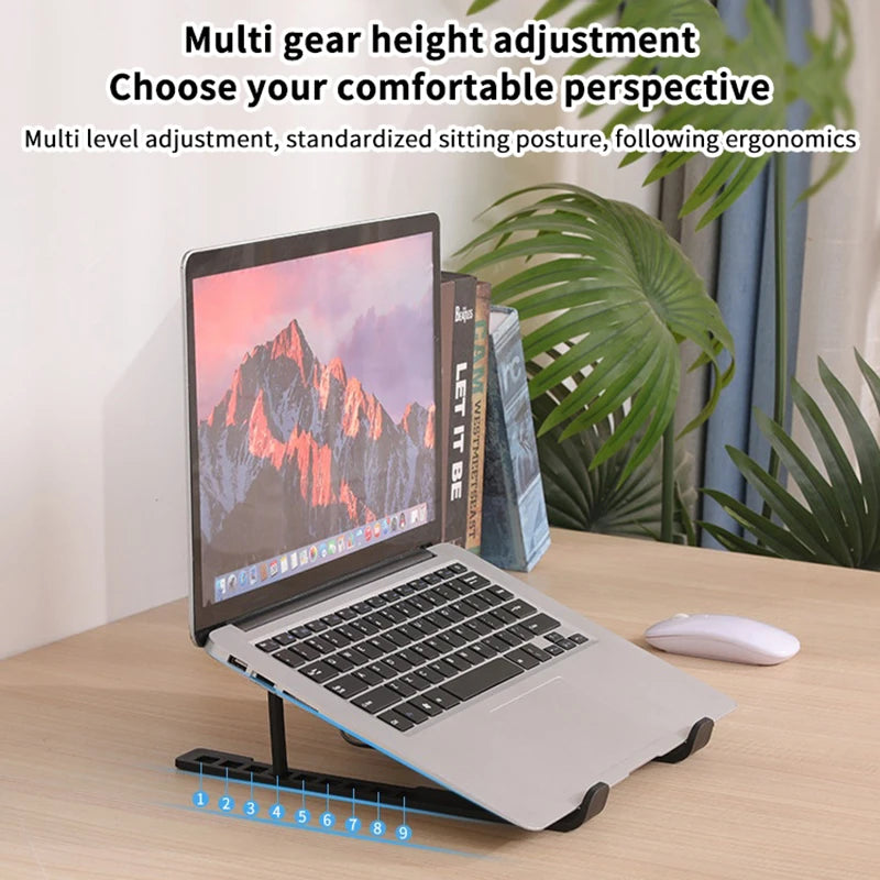 Foldable Laptop Cooling Stand with Fan – Portable Riser