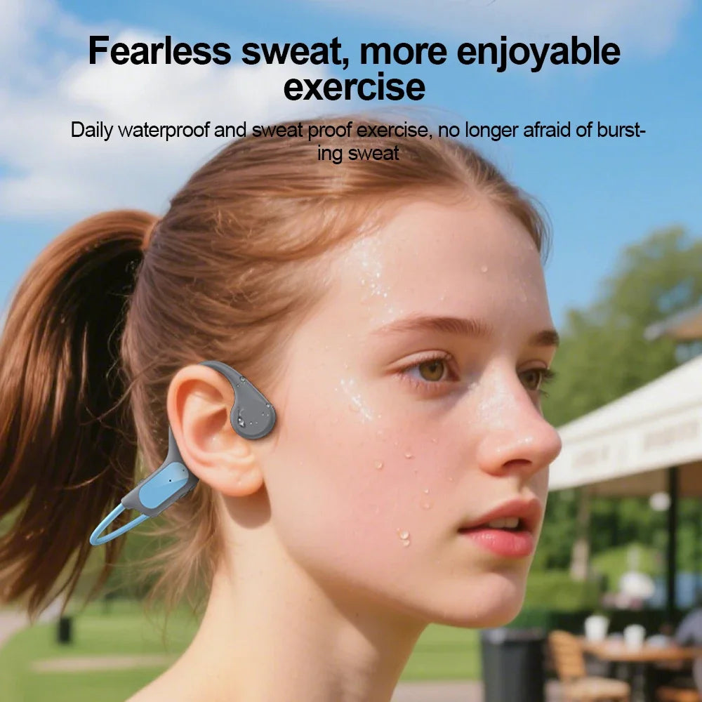 Bluetooth 6 0 Bone Conduction Earphones Sports Wireless Headphones