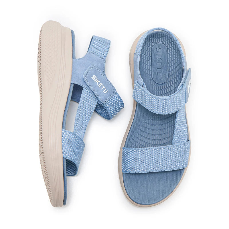 Walking Sandals Breathable Mesh Upper Adjustable Hook Loop Straps Zpaxo