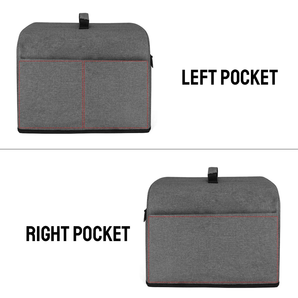 Storage Pockets Toaster Cover Durable Kitchen Dust Cap Air Fryer Hood
