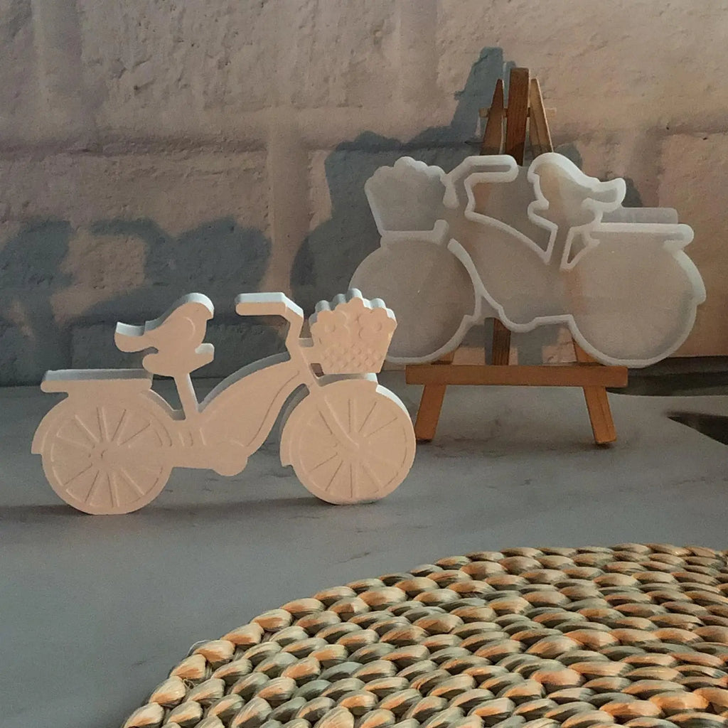 Silicone Mold Bird Bike Candle Making Molds Resin Casting Soap Wax