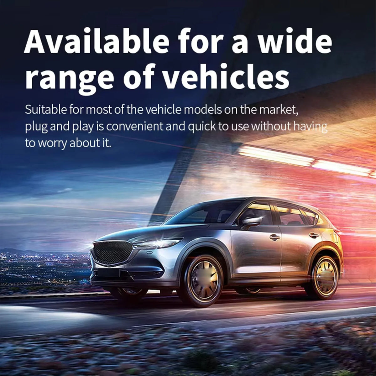 Car Smart Tracker for Vehicles Anti-Theft Car Cigarette Lighter Locator USB+Type C Fast Charging Compact Locator for Trucks Zpaxo