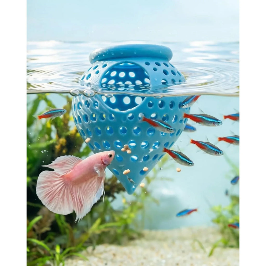 Floating Betta Hide Shrimp Cave Hammock 3D Printed Feeder Small Fish
