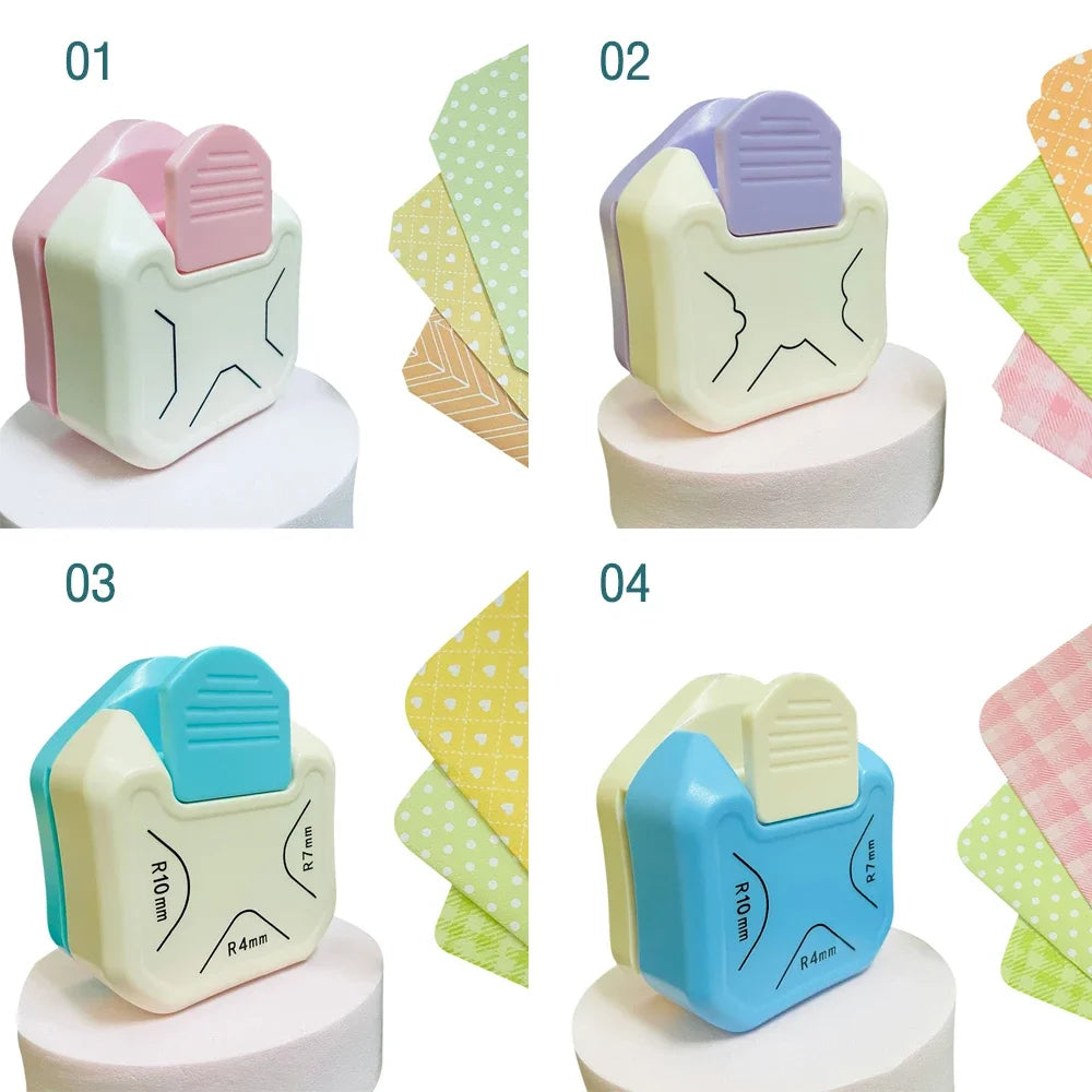 Corner Rounder Mini Corner Trimmer Round Corner DIY Paper Card Photo Planner Cutting Supplies 3 Way Punch Board Photo Cutter Zpaxo